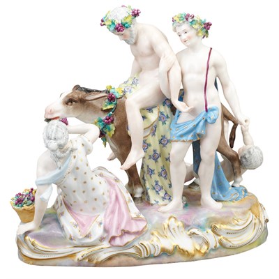 Lot 525 - Meissen Style Porcelain Figural Group of...