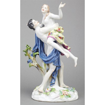 Lot 527 - Two Meissen Porcelain Figural Groups...