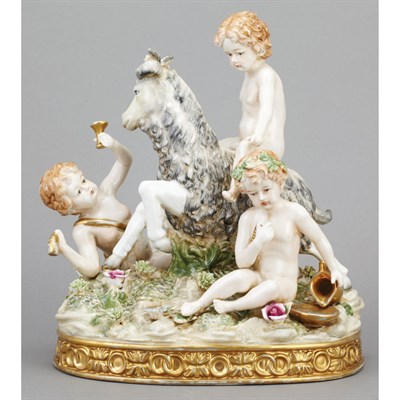 Lot 517 - Meissen Style Porcelain Figural Group 20th...