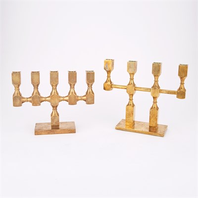 Lot 279 - Gusums Bruk Swedish, 20th century Five-Light...