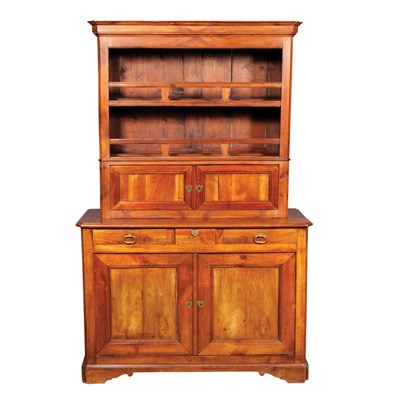 Lot 204 - Continental Provincial Fruitwood Hutch Cabinet...