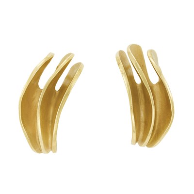 Lot 268 - Pair of Gold Earrings, Tiffany & Co., Angela Cummings