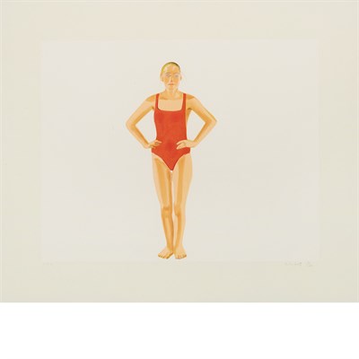 Lot 90 - Alex Katz SWIMMER (S. 235; BLUM 40) Color...