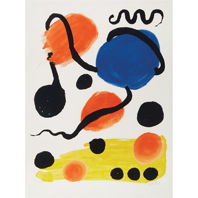 Lot 19 - Alexander Calder COMPOSITION Color lithograph,...