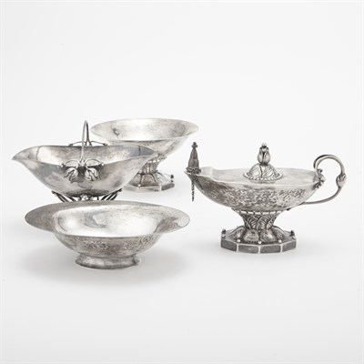 Lot 263 - Group of Georg Jensen Sterling Silver Table...