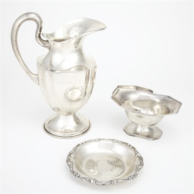 Lot 280 - Mexican Sterling Silver Water Pitcher;...