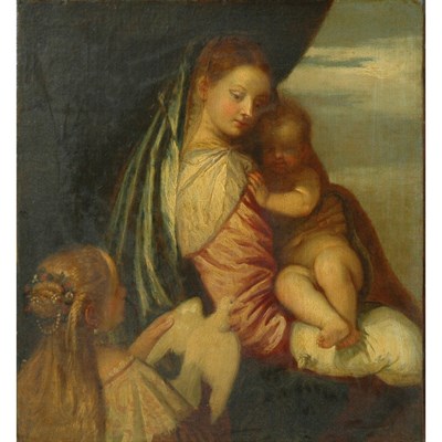 Lot 46 - Circle of Alessandro Varotari Madonna and...