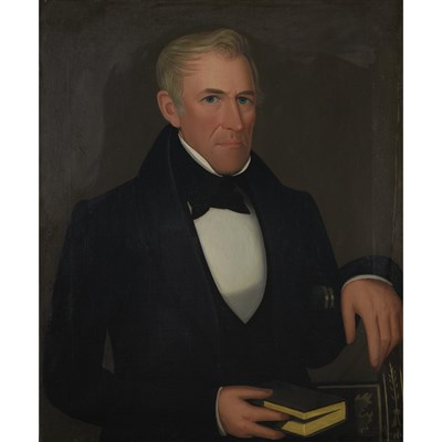 Lot 7 - Ammi Phillips American, 1788-1865 Portrait of...