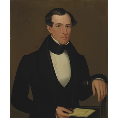 Lot 1 - Ammi Phillips American, 1788-1865 Portrait of...
