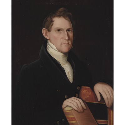 Lot 10 - Ammi Phillips American, 1788-1865 Portrait of...