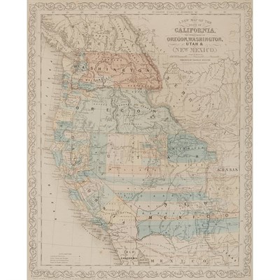 Lot 211 - [MAPS] DESILVER, CHARLES. Two framed maps....