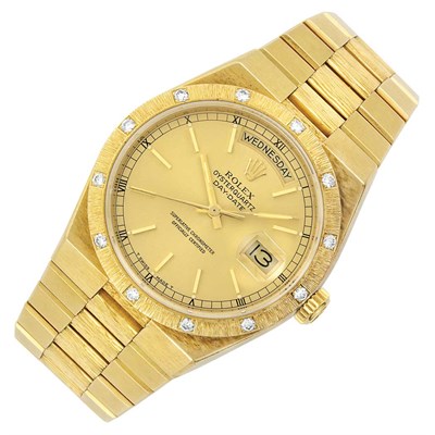 Lot 138 - Gentleman's Gold and Diamond 'OysterQuartz' Wristwatch, Rolex