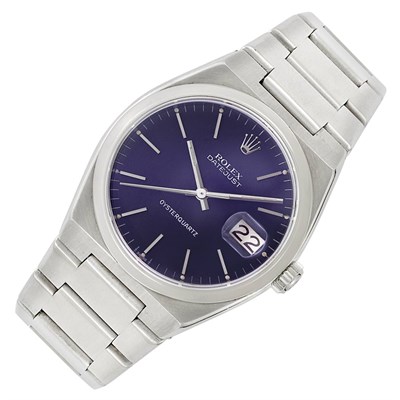 Lot 139 - Gentleman's Stainless Steel 'OysterQuartz' Wristwatch, Rolex