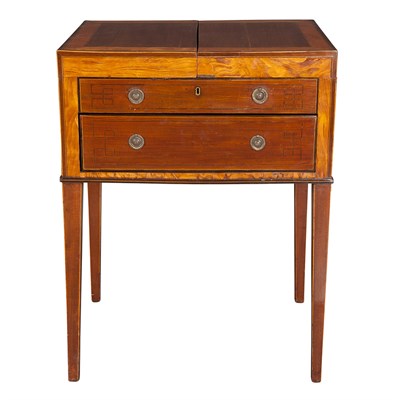 Lot 160 - George III Inlaid Mahogany and Satinwood...