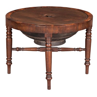 Lot 166 - Regency Mahogany and Tole Covered Cistern...