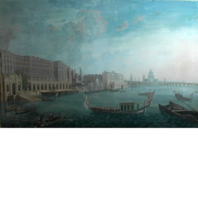 Lot 19 - English School 19th Century The River Thames...