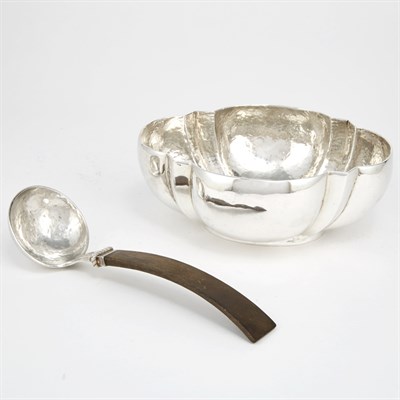 Lot 215 - Spratling Sterling Silver Sauceboat and Ladle...