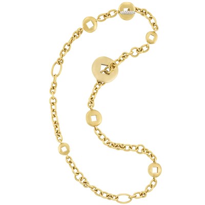 Lot 256 - Gold and Diamond Chain Necklace, Pomellato