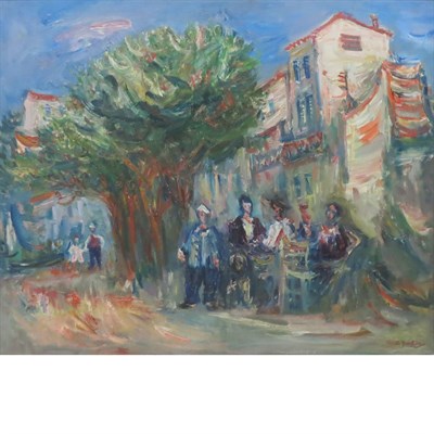 Lot 105 - Jacques Zucker American, 1900-1981 Village...