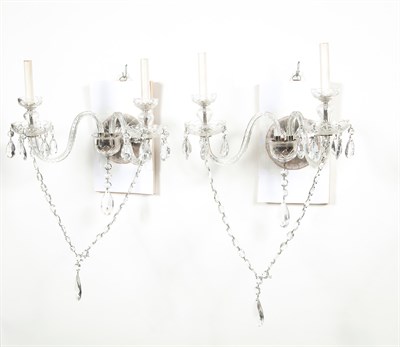 Lot 117 - Set of Four George III Style Cut Glass...