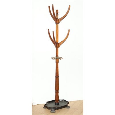 Lot 372 - English Mahogany Stained Hall Tree Height 66...