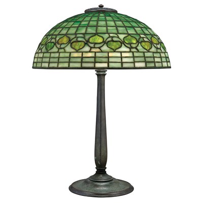 Lot 434 - Tiffany Studios Bronze and Leaded Favrile...