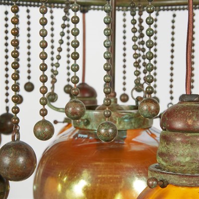 Lot 479 - Tiffany Studios Moorish Style Bronze and Gold...