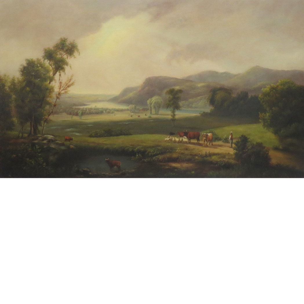 Lot 14 - American School 19th Century Hudson River...