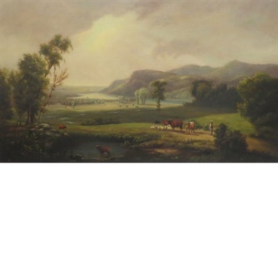 Lot 14 - American School 19th Century Hudson River...
