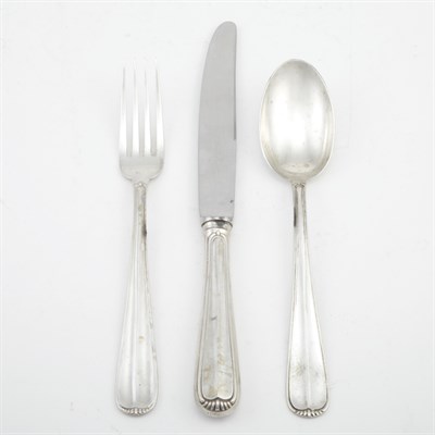 Lot 300 - Italian Silver Flatware Service Approximately...