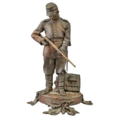 Lot 266 - Russian Bronze Figure of a Cossack Cast from a...