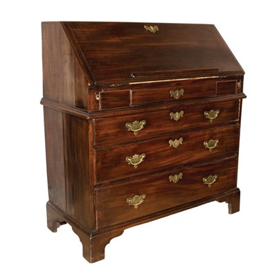 Lot 177 - George III Mahogany Slant-Front Desk Height 40...