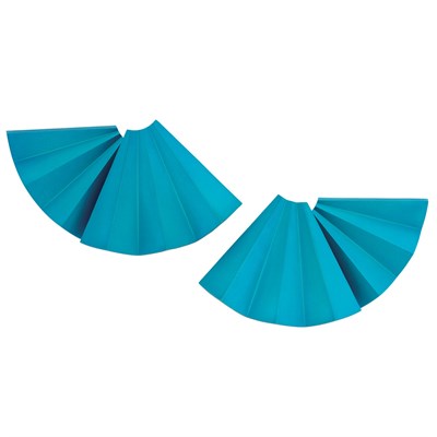 Lot 15 - Pair of Blue Aluminum Fan Earclips, JAR, Paris