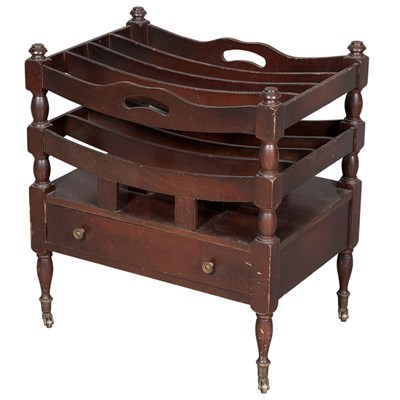 Lot 438 - Georgian Style Mahogany Canterbury Height 19...
