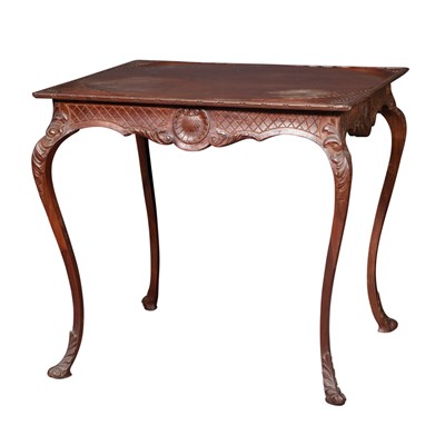 Lot 278 - Provincial Style Carved Walnut Center Table...