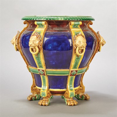 Lot 423 - Minton Majolica Planter In the Neoclassical...