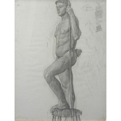 Lot 2 - American School 19th Century Academic Study of...