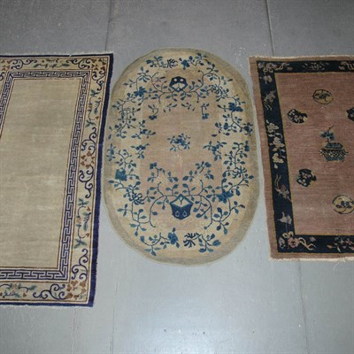 Lot 462 - Three Chinese Rugs China, early 20th century...