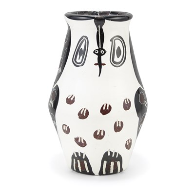 Lot 149 - Pablo Picasso BLACK AND MAROON OWL (ALAIN...