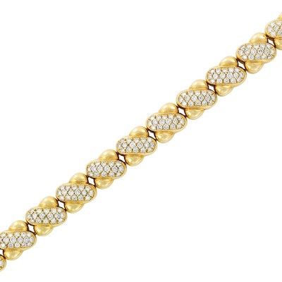 Lot 105 - Gold and Diamond Bracelet