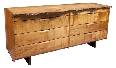 Lot 226 - Custom Made George Nakashima Maple Free-Edge...