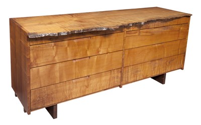 Lot 227 - Custom Made George Nakashima Maple Free-Edge...