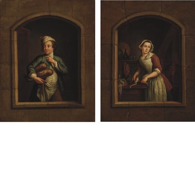 Lot 37 - Attributed to Michel Lepicie Bakers Boy and...