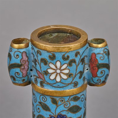 Lot 385 - Chinese Cloisonne Enamel Arrow Vase Qing...