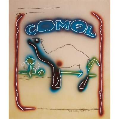 Lot 170 - Larry Rivers ACETATE CAMEL Color stencil and...