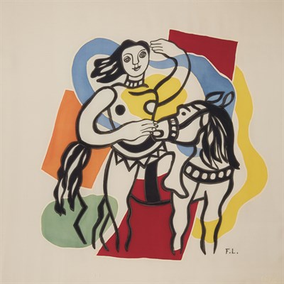 Lot 137 - Fernand Leger (1881-1955) ACROBAT ON HORSEBACK...