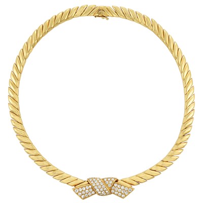 Lot 41 - Gold and Diamond Necklace, Van Cleef & Arpels, France
