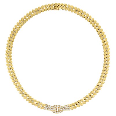 Lot 184 - Gold and Diamond Necklace, Van Cleef & Arpels, France