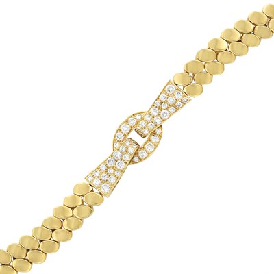 Lot 185 - Gold and Diamond Bracelet, Van Cleef & Arpels, France