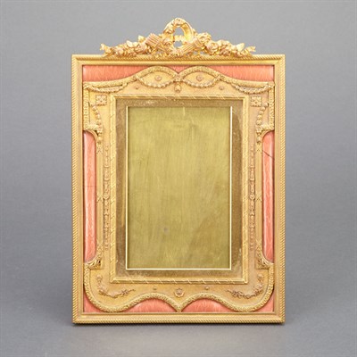 Lot 97 - Louis XVI Style Gilt-Bronze and Salmon Colored...